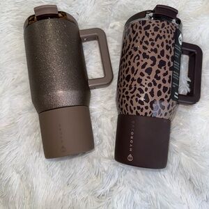 HydroJug Mist  and Leopard 20 oz coffee tumblers